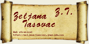 Željana Tasovac vizit kartica